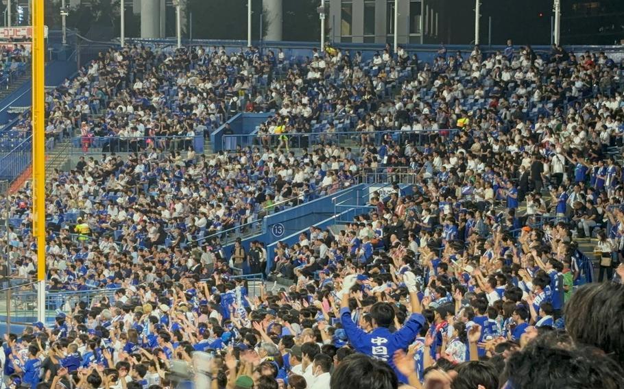 crowds at Meiji Jingu Stadium